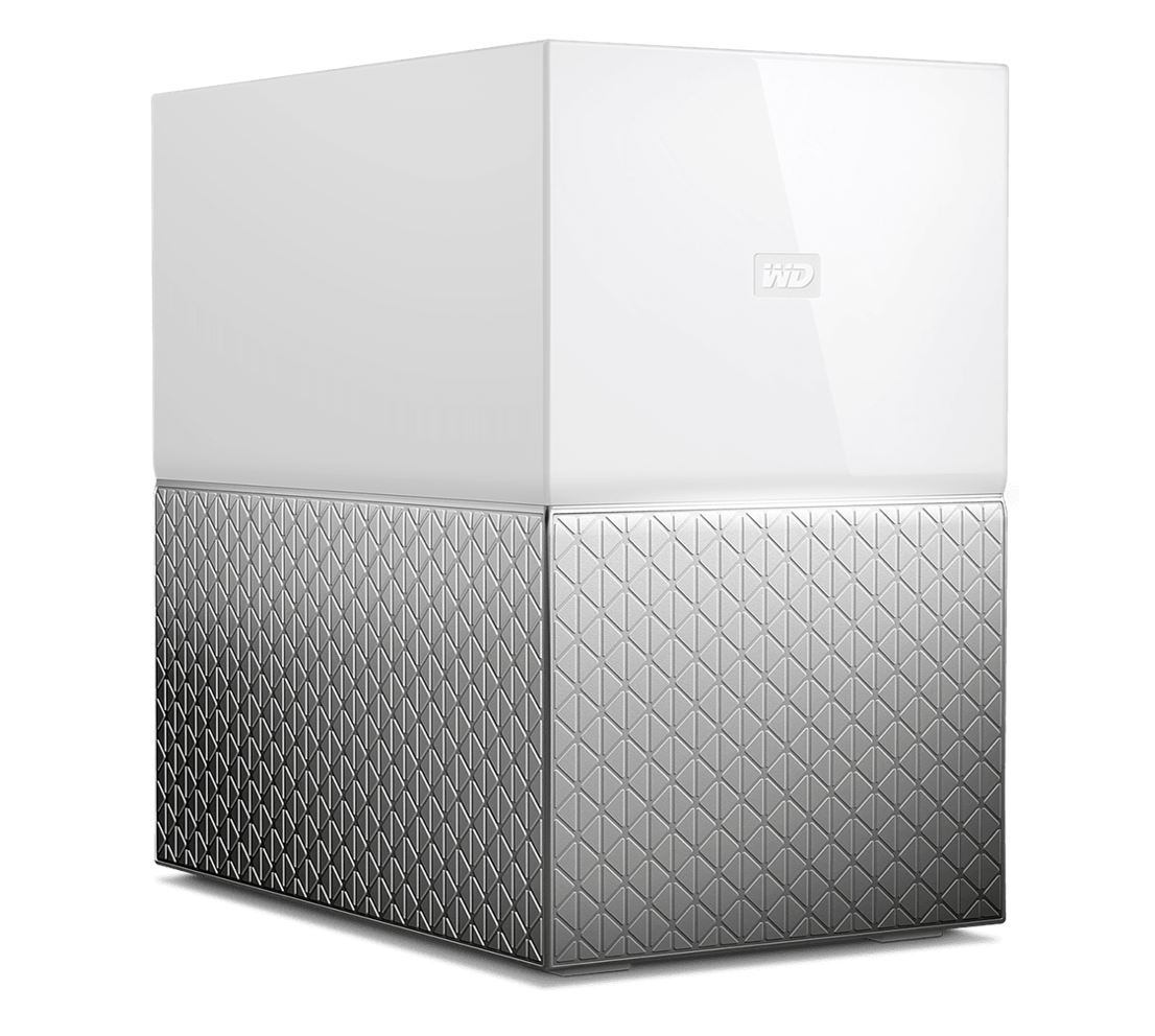 Western Digital WD My Cloud Home Duo 8TB NAS 1.3GHz Dual-Core 1GB RAM RAID JBOD GbE LAN 2xUSB3.0 iOS Android Access Wireless Backup Sync Windows Mac