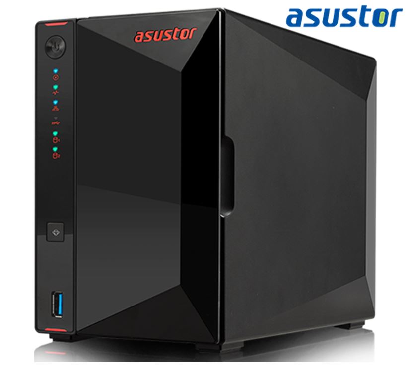 Asustor AS5202T 2 Bay Nimbustor 2 NAS Intel Celeron J4005 Dual Core 2.0 Ghz 2GB DDR4 4K HDMI2.0a 2x2.5GbE 3xUSB3.2 WoW 4K transcoding