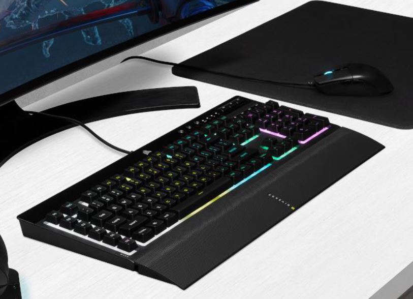 Corsair K55 RGB PRO / KATAR PRO, KB+M Bundle, 2021 Edition, Backlit RGB LED, (CH-9226965-NA)