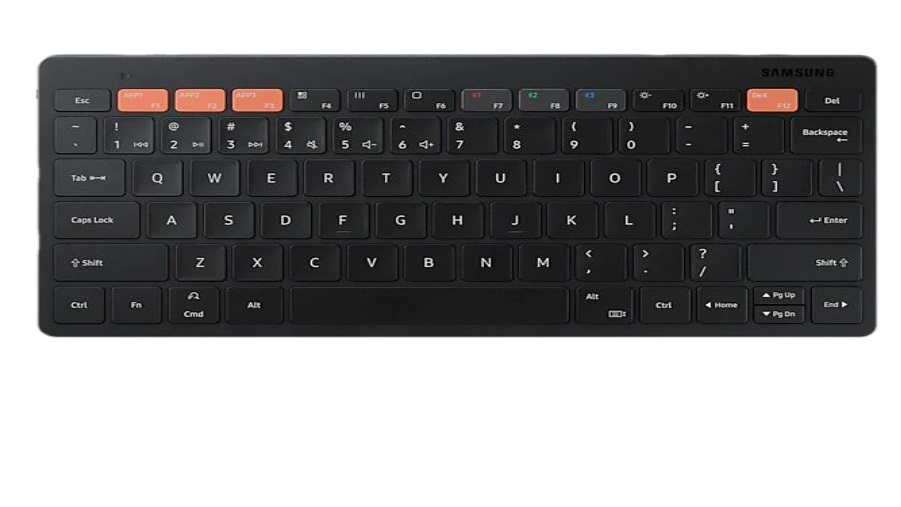 Samsung Smart Keyboard Trio 500 - Black (EJ-B3400UBEGWW), Pair Multiple Devices via bluetooth,Compact, slim, and tastefully designed wireless keyboard