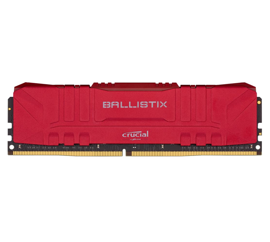 Crucial Ballistix 8GB DDR4 UDIMM 3000Mhz CL15 Red Heat Spreader Desktop Gaming Memory