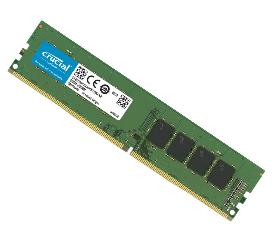 Crucial 8GB (1x8GB) DDR4 UDIMM 3200MHz CL22 Single Ranked x16 Single Stick Desktop PC Memory RAM