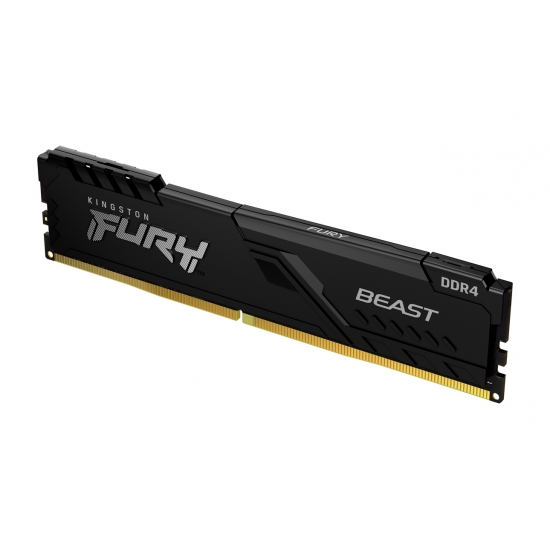 Kingston Fury Beast 8GB (1x8GB) DDR4 UDIMM 2666MHz CL16 1.2V Non ECC Single Rank Gaming Desktop PC Memory