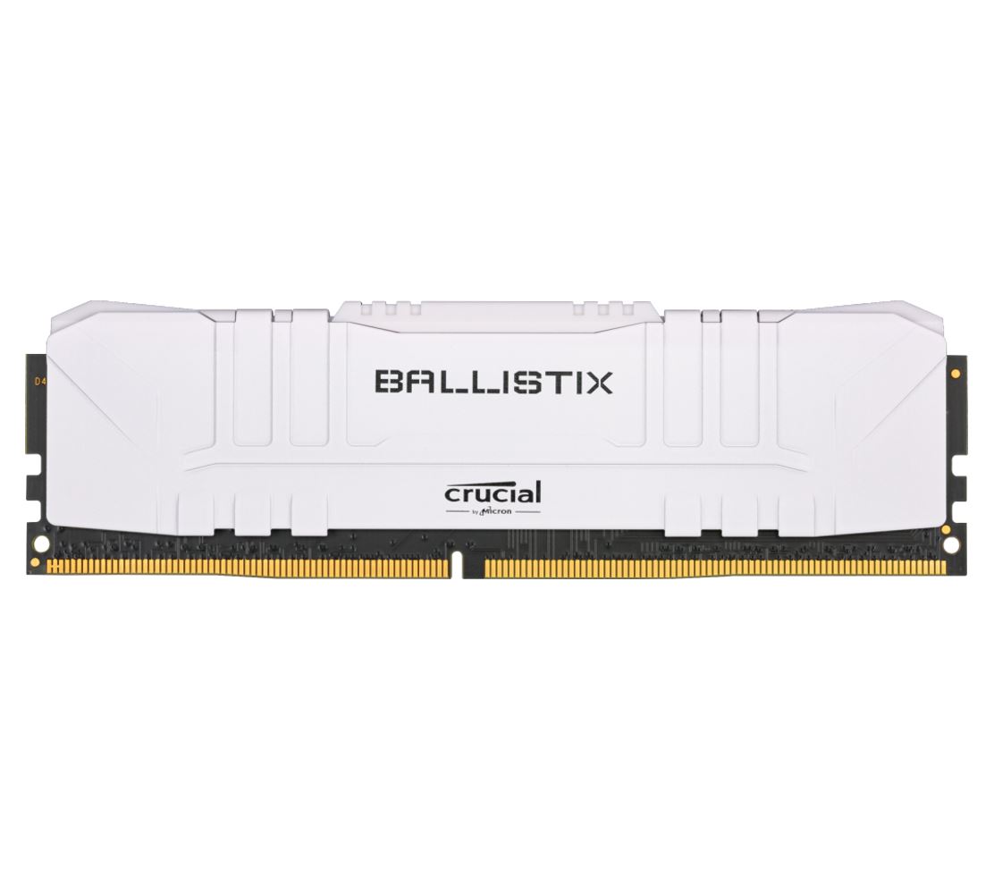 Crucial Ballistix 16GB DDR4 UDIMM 3600Mhz CL16 White Heat Spreader Desktop Gaming Memory