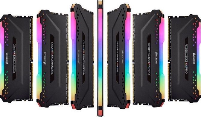 Corsair Vengeance RGB PRO 16GB (2x8GB) DDR4 2666MHz C16 Desktop Gaming Memory