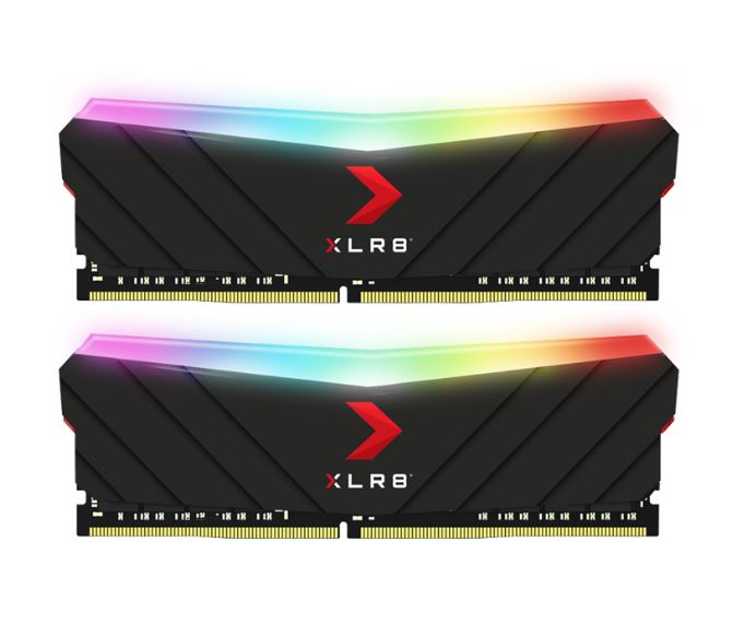 PNY XLR8 16GB (2x8GB) DDR4 UDIMM 4000Mhz RGB CL18 1.35V Dual Black Heat Spreader Gaming Desktop PC Memory