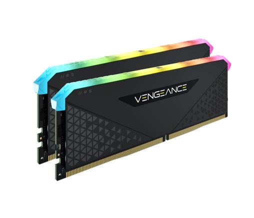 Corsair Vengeance RGB RT 16GB (2x8GB) DDR4 3600MHz C16 16-20-20-38 Black Heatspreader Desktop Gaming Memory for AMD