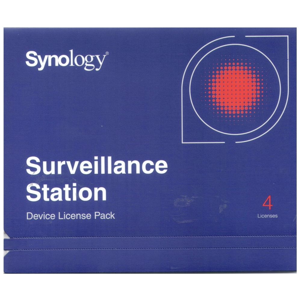 Synology Surveillance Device License Pack For Synology NAS - 4 Additional Licenses