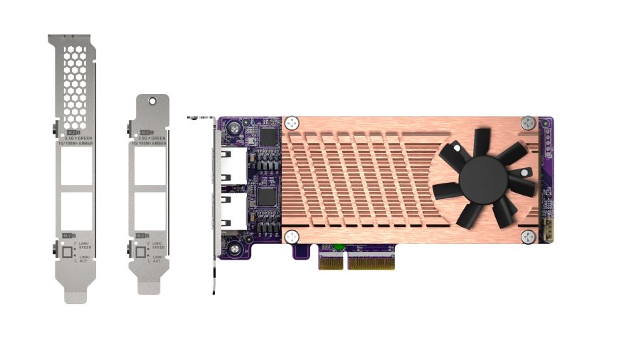 QM2-2P2G2T Maximize your NAS storage capacity, performance and network connectivity adds support for M.2 SSDs and 2.5GbE connectivity