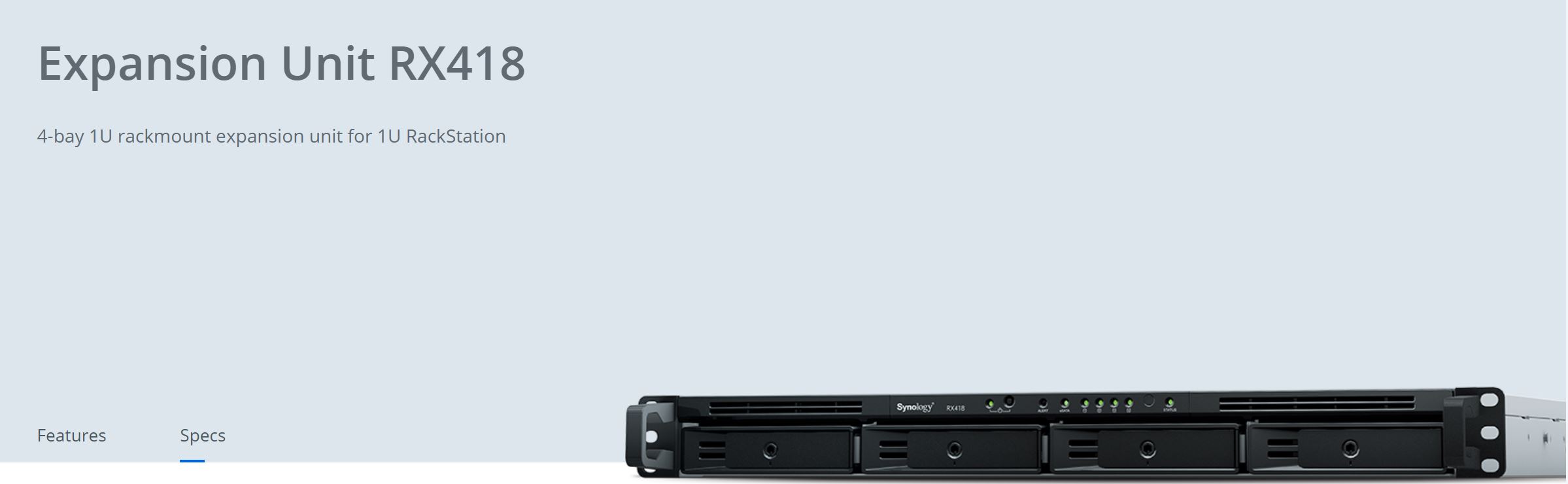 Synology Expansion Unit RX418 4-Bay 3.5\