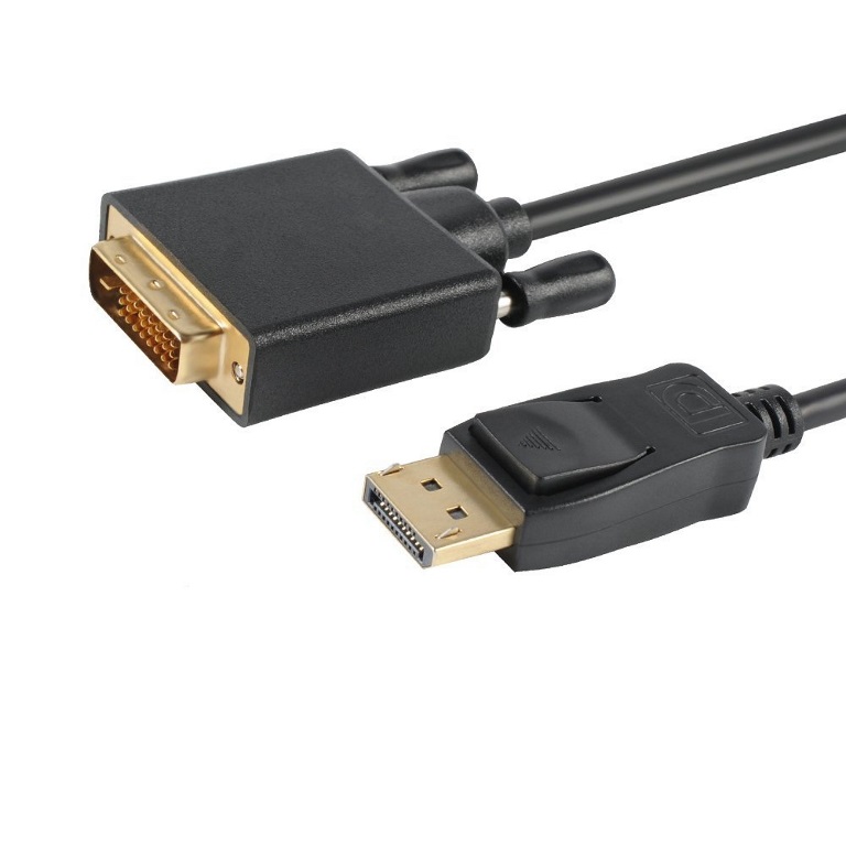 Astrotek DisplayPort DP to DVI-D Male to Male Cable 2m 24+1 Gold plated Supports video resolutions up to 1920x1200/1080P Full HD @60Hz