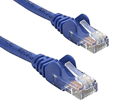 8ware CAT5e Cable 25cm / 0.25m - Blue Color Premium RJ45 Ethernet Network LAN UTP Patch Cord 26AWG CU Jacket