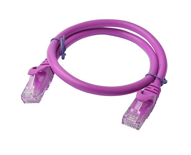 8Ware Cat6a UTP Ethernet Cable 25cm Snagless Purple