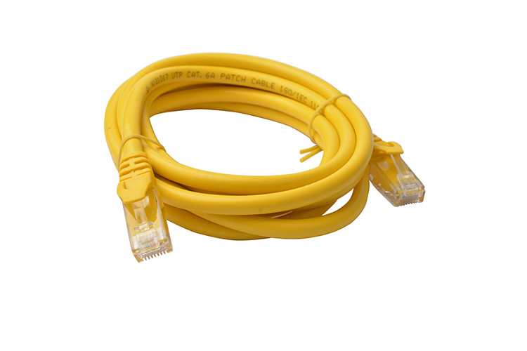 8Ware Cat6a UTP Ethernet Cable 2m Snagless Yellow ~CB8W-PL6A-1YEL