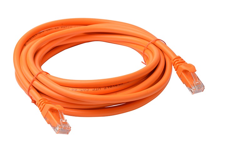 8Ware Cat6a UTP Ethernet Cable 5m Snagless Orange